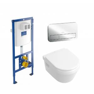 Комплект унитаз безободковый Villeroy&Boch Omnia Architectura Directflush и инсталляция ViConnect